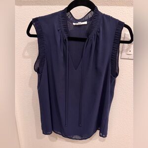 DR2 Navy Sleeveless Tie-Neck Camisole